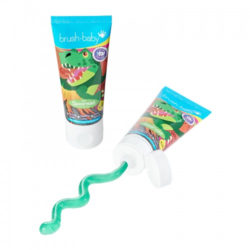 Brush-Baby Children's Mild Spearmint Toothpaste with Xylitol (3 years+) - Bundle of 2pcs